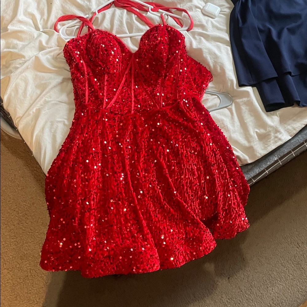 Stunning Red Sequin Dress
